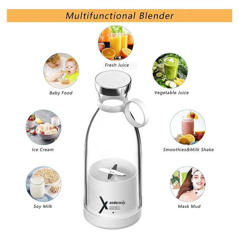 Mini Portable Blender Electric Juicer Home Smoothies Mixer Multifunctional Juice Maker