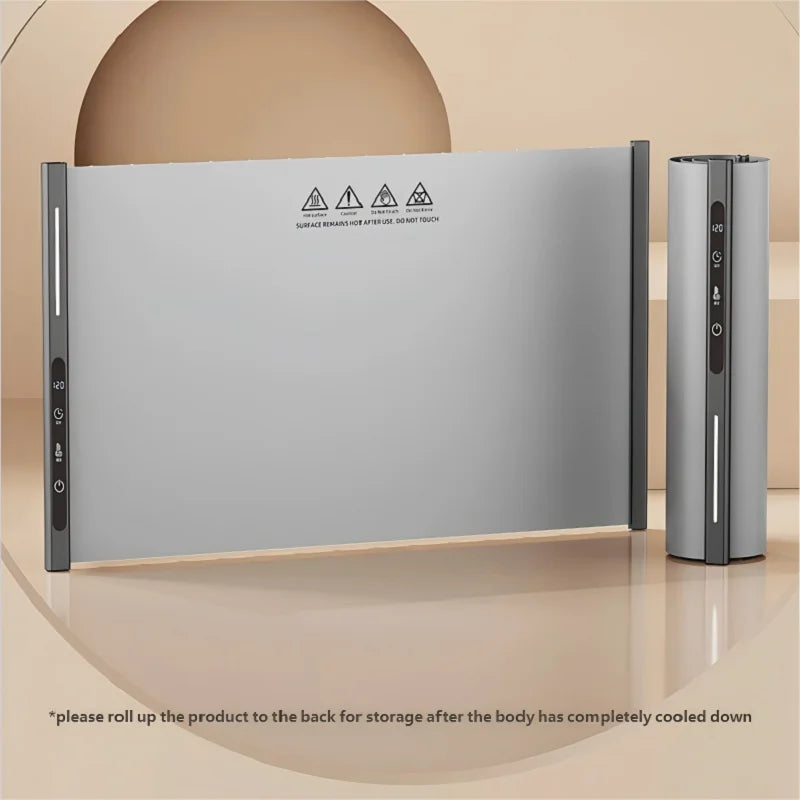 Electric Warming Tray Foldable Food Warmer Mat with 3 Tem Setting Fast Full Surface Heating Portable Electric Food Warming Tray