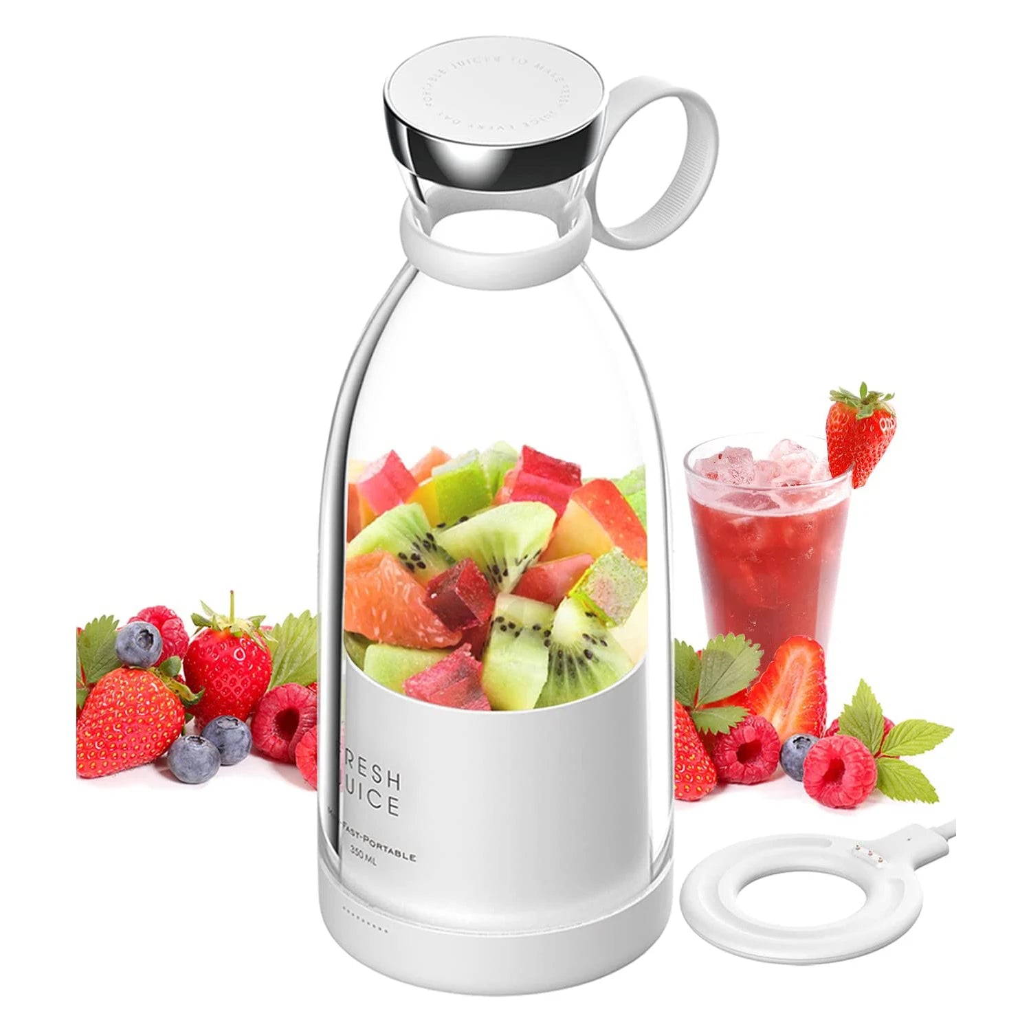 Portable Blender Smoothie Juicer – Mini USB Rechargeable Jug Blender
