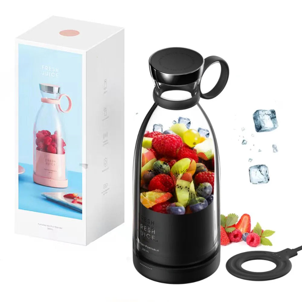 Portable Blender Smoothie Juicer – Mini USB Rechargeable Jug Blender
