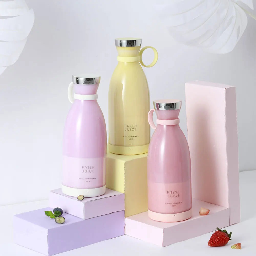 Portable Blender Smoothie Juicer – Mini USB Rechargeable Jug Blender