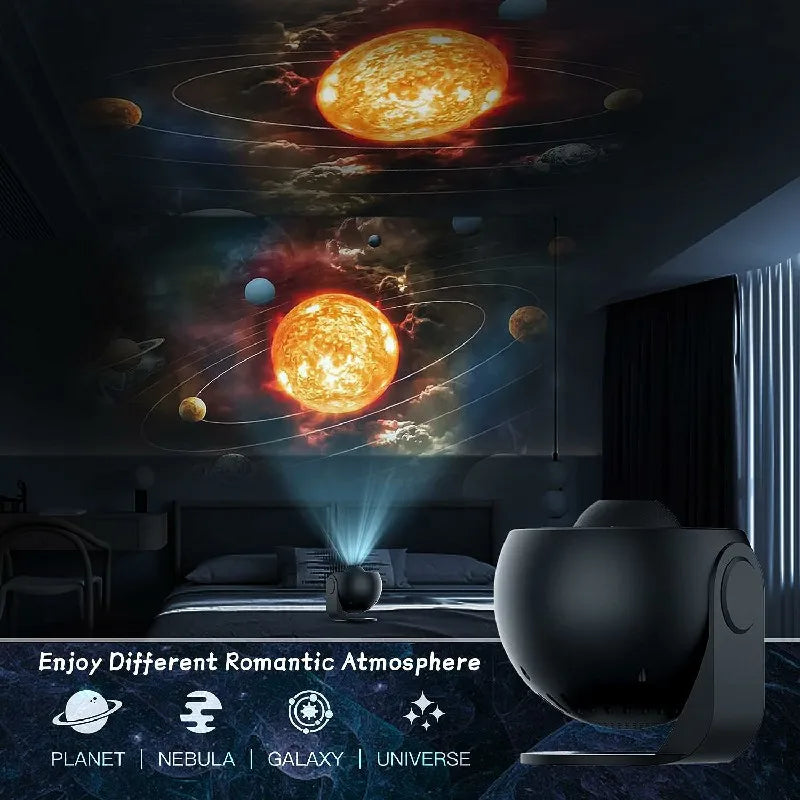 LED Night Light Galaxy Projector Starry Sky Projector 360° Rotate Planetarium Night Lamp For Room Decorative Children Kids Gift