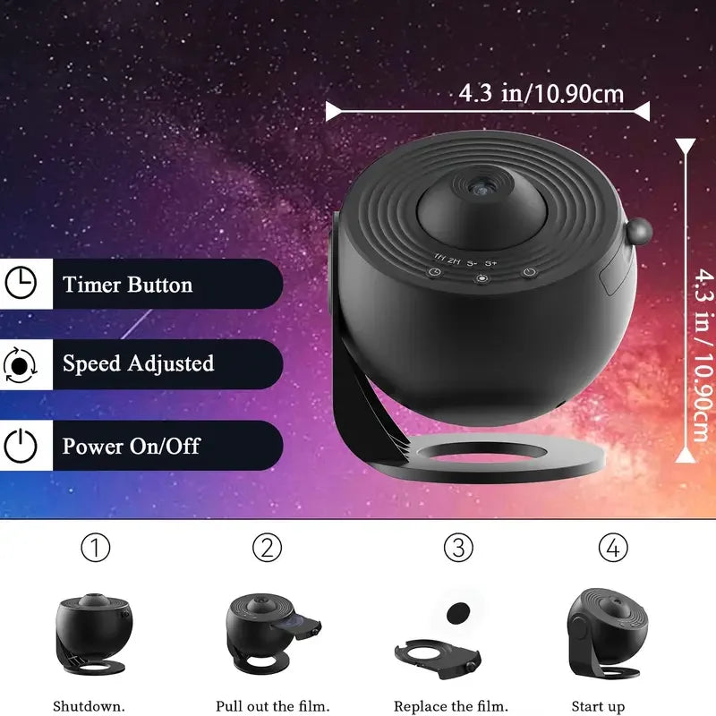 Galaxy Projector for Bedroom, Aurora Projector, Night Light