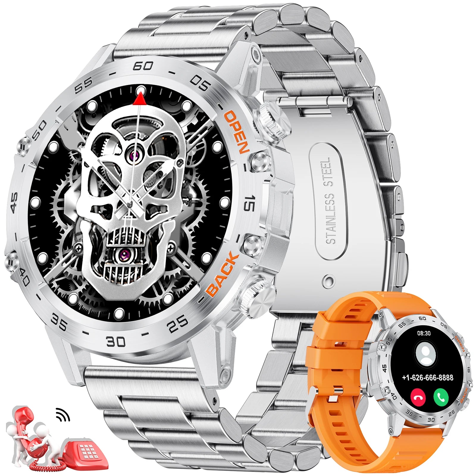 LIGE 1.39" Smartwatch for Men – Bluetooth Call, Fitness & Health Tracker