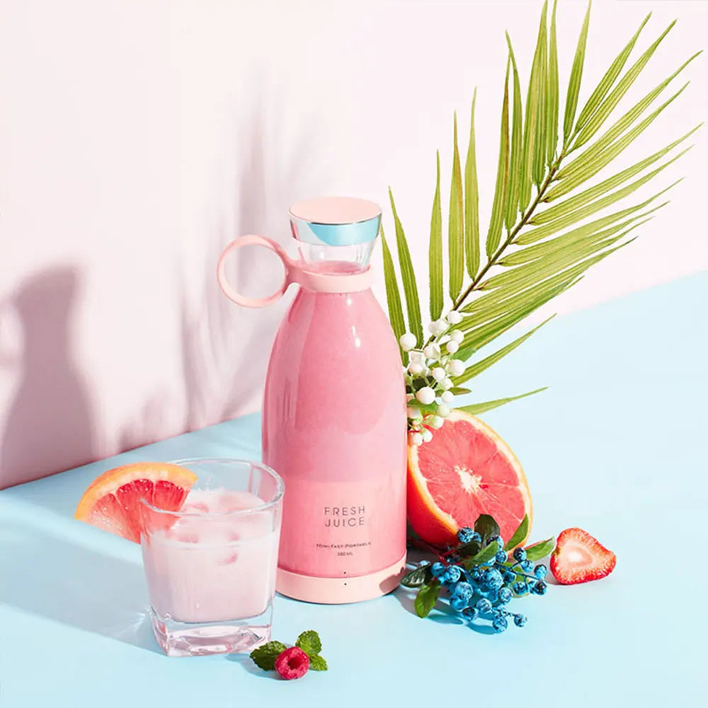 Portable Blender Smoothie Juicer – Mini USB Rechargeable Jug Blender