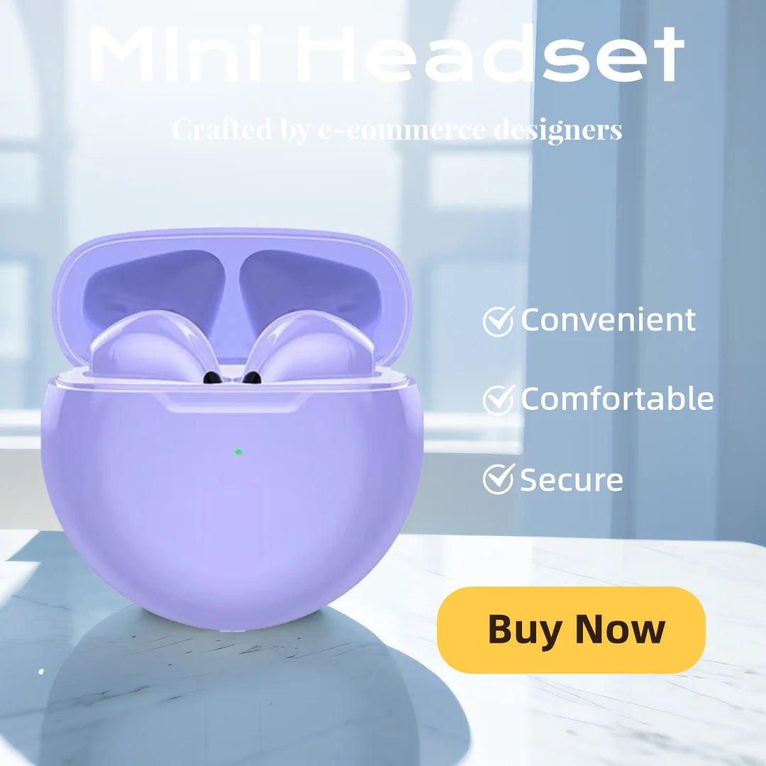 TWS Bluetooth Earbuds | Noise Cancelling Wireless Headset