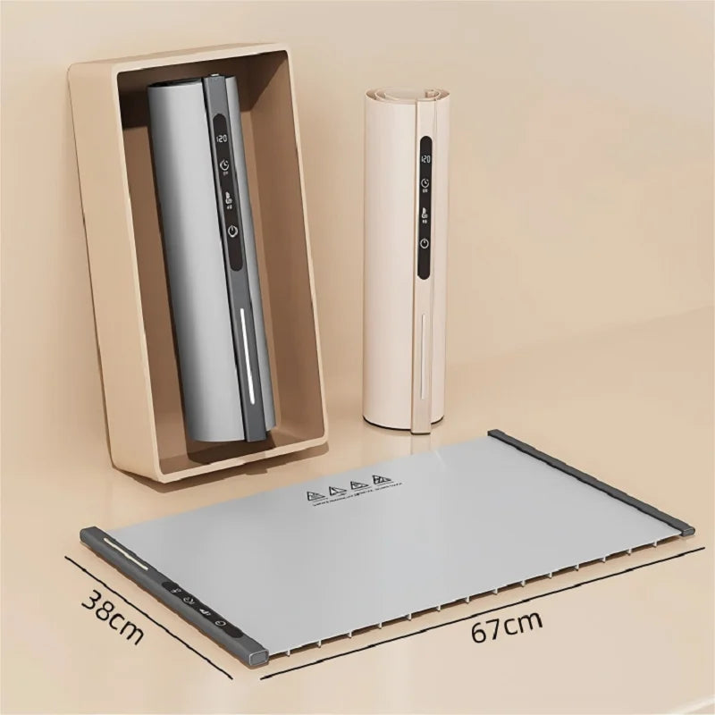 Electric Warming Tray Foldable Food Warmer Mat with 3 Tem Setting Fast Full Surface Heating Portable Electric Food Warming Tray